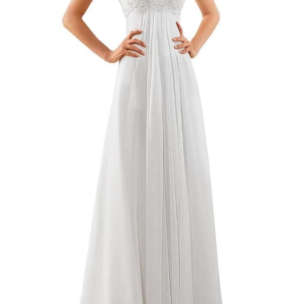 Abaowedding White Wedding Dress